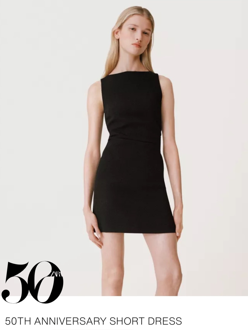 Zara NWT 50th anniversary short black dress 3459/376
